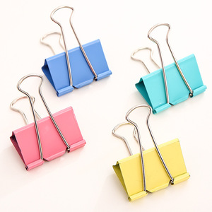 Deli Binder Clips 41mm Colored Long Tail <b>Ticket</b> Clips 24Pcs <b>Box</b> Office Supplies - Product Image 3