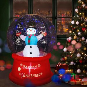 Bonhomme de neige gonflable LED lumineux, durable, imperméable, en polyester, pour Noël, 7,5 pieds, décoration intérieure/extérieure pour jardin - Product Image 3