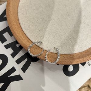 Dylam Classic Design <b>Fine</b> 925 Sterling Silver Sparkle D Color VVS1 Moissanite Stones U-shaped <b>Stud</b> <b>Earrings</b> for Women - Product Image 5