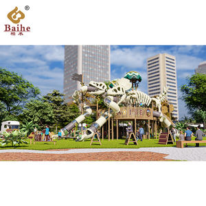 Eko-macera oyun dinozorlar çocuk açık slayt oyun parkı oyun alanı oyuncak çocuklar için eğlence ekipmanları - Product Image 2