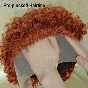 Perruques Bob Frontal complètes en dentelle pour femmes, coupe courte au carré avec <span class=keywords><strong>dégradé</strong></span>, violet et bleu, boîte originale - Product Image 4