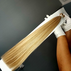 โรงงานดราก้อนบิวตี้ ผมแท้ 100% เรมี่  ยุโรป รัสเซีย  แบบ I-Tip  ต่อผมไฮไลท์สี  ขายส่ง - Product Image 3