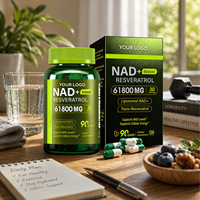 Capsules de Nicotinamide Riboside NAD Haute Pureté, Quercétine Phytosome, Vitamines Liposomales pour l'Énergie et le Soutien Immunitaire, 90 Gélules Molles