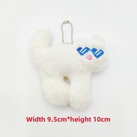Fabricant en gros de jouets en peluche, figurine d'anime miniature mignonne avec lunettes, porte-clés, chat d'anime kawaii, peluche, jouet en peluche, porte-clés