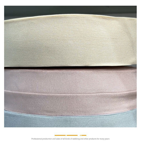 Lead the Industry China Venta al por mayor Cintura de nailon 4Cm Banda elástica doblada Dobladillo Falda Cinturón Ropa Puño Banda elástica - Product Image 6