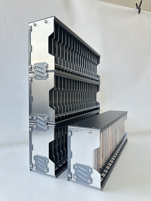Industrial Metal Cassette Tape Rack Vintage Music Collection Display Stand Retro Audio Cassette Storage Holder O