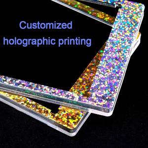 ที่ใส่บัตรแม่เหล็กสำหรับซื้อขายแบบมีปุ่มปิดสำหรับเกมกีฬาพิมพ์ลายแบบโฮโลแกรมที่กำหนดเอง - Product Image 4