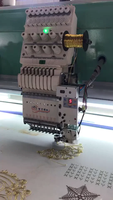 Machine à broder informatisée à tête unique de haute précision 1201 avec dispositif de cordage facile pour usage commercial