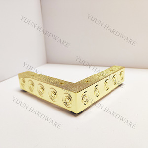 <b>Gold</b> Right Angled <b>Sofa</b> Legs Aluminum Alloy Heavy Duty Contemporary Furniture Accessories For <b>Sofa</b> Cupboard - Product Image 5