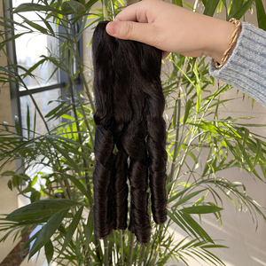มัดผมไข่งอนผมจริงแบบสองชั้นสำหรับต่อผมมนุษย์จากเวียดนาม - Product Image 3