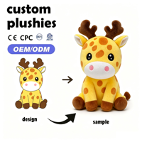 Peluche personnalisée Écureuil grincheux OEM ODM en coton PP, écureuil de dessin animé debout, design personnalisé, peluche super douce, cadeau de Noël