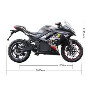 Motos tout-terrain électriques à longue portée 160kmh 200km Motos de sport Moto de course Moto Vélo Motocross Scooter de course électrique