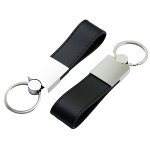 Biểu tượng tùy chỉnh đầy màu sắc đồng bằng PU da Keychain khuyến mại Keyring cho món quà - Product Image 6