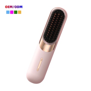 Brosse lissante chauffante portable rechargeable pour la maison, soin ionique des cheveux, outil capillaire en céramique sans fil - Product Image 2