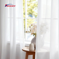 ARODDY Rideau en voile aérien de polyester personnalisé, neutre, solide, pour commande d'échantillon rapide, dimensions W52"*H84" pour commande d'essai