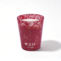 Bougie parfumée en verre à trois mèches, grande taille, de marque, combustion complète, parfum riche et longue durée, pour les fêtes, Noël, biologique