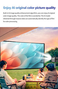 Proyector de vídeo de cine 3D de 550 lúmenes Ansi, <span class=keywords><strong>Full</strong></span> <span class=keywords><strong>HD</strong></span>, 4K, cine en casa, TV láser, lente DLP portátil de tiro ultracorto - Product Image 4