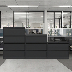 Meubles de bureau modernes personnalisés, armoire de classement latérale en acier à 2/3/4 tiroirs, grande capacité durable pour le bureau à domicile - Product Image 1