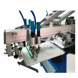 4 colori 10 stazioni Carousel Rotary Automatic Silk Screen Printing machine t-shirt Screen Printer Equipment con flash dryer