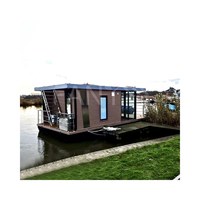 Bateau-maison flottant en acier inoxydable sur mesure pour hôtel, yacht pour projet de complexe hôtelier maritime
