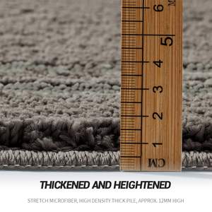 Dada Ensemble de 3 tapis de bain absorbants, résistants aux taches, antidérapants, tapis de douche pour salle de bain avec contour en <span class=keywords><strong>U</strong></span> pour toilettes - Product Image 5