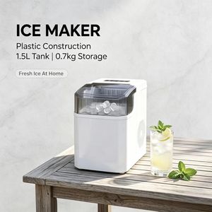 Máquina de Hielo Eléctrica de Plástico con Botón de Control, Eficiencia Energética Clase A - Product Image 1