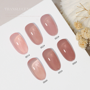 Gel de Uñas Transparente Color Nude, Gel Constructor Rosa Natural, Gel UV LED Removible, Gel de Uñas Lácteo Translúcido, OEM ODM 15ML - Product Image 5