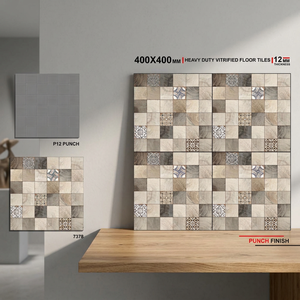 Carreaux de sol en porcelaine émaillée numérique Vistaar Black 400x400mm (16x16 pouces) pour parking, 12mm, usage intensif, pour extérieur - Product Image 2