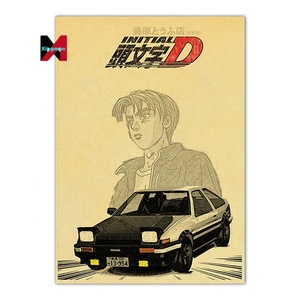 โปสเตอร์ Initial D ทาคุมิ ฟูจิวาระ ภาพการ์ตูนติดผนัง ภาพวาดรถยนต์ สไตล์เรโทร คุณภาพสูง อนิเมะญี่ปุ่น ขายส่ง สำหรับตกแต่งโรงรถและสำนักงาน - Product Image 6