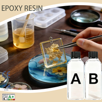 Kit de résine époxy liquide transparente AB pour la fabrication de bijoux DIY, la moulage de pendentifs et l'artisanat de tables en résine (usage construction)