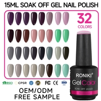 Vernis à ongles en gel RONIKI résistant aux chocs, couleur intense, pour activités sportives en extérieur