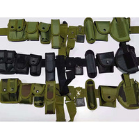 Ceinture tactique modulaire 10 en 1 en nylon 1680D avec boucle à dégagement rapide en plastique pour agent de sécurité