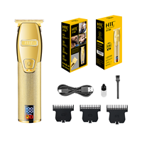 Tondeuse à cheveux sans fil HTC AT-566 pour hommes, tondeuse professionnelle avec écran LCD, vente en gros OEM