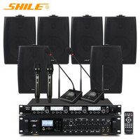Système de sonorisation professionnel SHILE AV8820 BX-105 pour scène, mariage/salle de conférence, amplificateur, microphone, pack combo 6,5 pouces