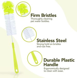 Lot de 5 brosses de nettoyage de bouteilles en nylon réutilisables <span class=keywords><strong>Kit</strong></span> d'outils de nettoyage de brosse de bouteille de tuyau long pour bébé - Product Image 5