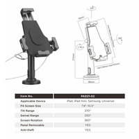 Support de tablette de bureau multifonctionnel 2-en-1 antivol et réglable avec verrouillage pour kiosque et table – Vente en gros