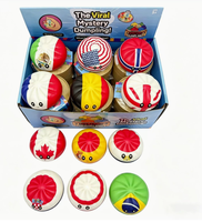 Nouveaux jouets en silicone en forme de boulettes et de pains vapeur, colorés, liquides, anti-stress, sensoriels, décor de bureau, cadeau promotionnel