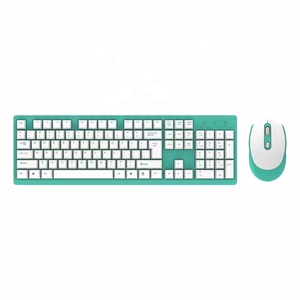 Accessoires d'ordinateur personnalisés de marque OEM Souris 2.4Ghz Bleu <span class=keywords><strong>Rose</strong></span> Vert US UK DE Layout Souris optique USB sans fil <span class=keywords><strong>Clavier</strong></span> Combo - Product Image 6
