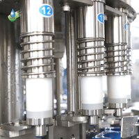 Machine de remplissage automatique de boissons par gravité à haute précision 300ml 500ml 1L 2L pour bouteilles transparentes