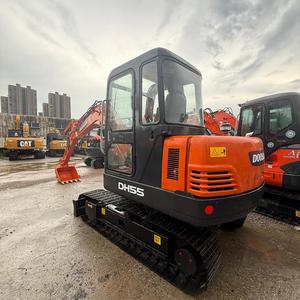 รถขุดขนาดเล็ก Doosan DX55 มือสอง ความจุ 5.5 ตัน จากเกาหลีใต้ เครื่องจักรขนาดเล็กที่เชื่อถือได้ ได้รับการรับรอง EPA/CE ครบถ้วน - Product Image 2