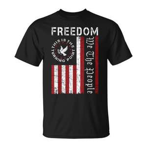 Camiseta con la bandera de Estados Unidos, This Is The Turning Point American Freedom - Product Image 1