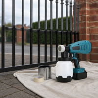 Pistolet de pulvérisation de peinture haute pression sans fil à piles, pour peinture de murs, clôtures, portails et meubles