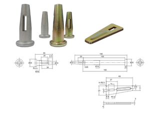 Kingbridge Trung Quốc Bán Chất Lượng Cao Chốt Chân Mẫu Chốt Chân Và Xây Dựng Ván khuôn Phụ Kiện Nêm Pin - Product Image 4
