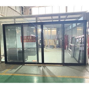 Puerta Corredera Individual de Vinilo Personalizada WEIKA, Certificada por NFRC <span class=keywords><strong>AAMA</strong></span>/WDMA, Fábrica OEM, Puertas Correderas de Patio de UPVC Negras - Product Image 1