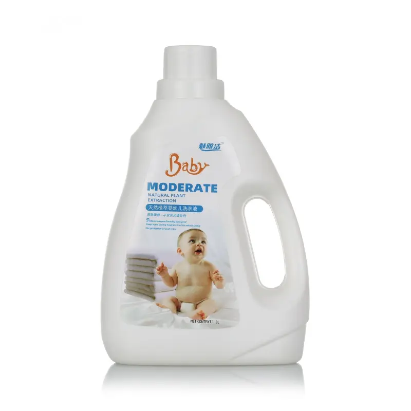 Detergente líquido lavanderia de alta eficácia com fragrância floral doce de enzimas para limpeza de roupas domésticas