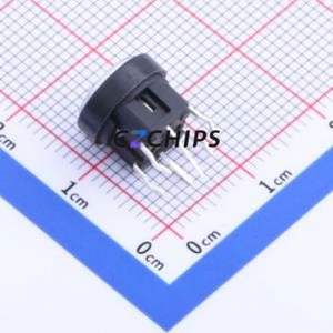 TM-001-D2-04 Tactile Switch Through hole Component (THT),6x6mm Switch Single Pole Single Throw Round Button 2.6N Through Hole - Product Image 2