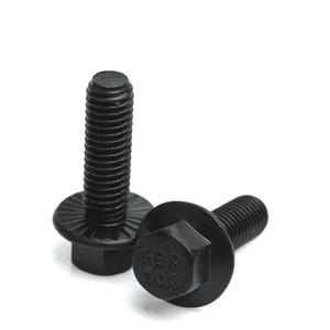 مسامير سداسية ذات حواف عالية القوة DIN 6921 من الفولاذ السبائكي درجة 10.9 مطلية بالزنك الأسود - Product Image 3