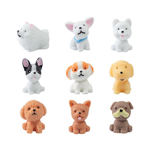 Figurine de chien miniature mignonne en résine, simulation de chiot, accessoires décoratifs DIY pour micro-paysages - Product Image 5