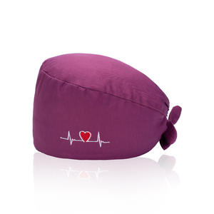 Logo personalizzato 100% cotone <span class=keywords><strong>ospedale</strong></span> donna medico infermiere Bouffant copricapo da lavoro indossare Scrub Cap cappello - Product Image 5