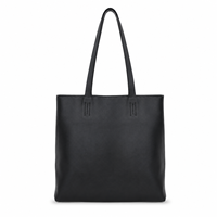 Sac fourre-tout Bellissima en cuir véritable importé pour femmes, fermeture ouverte, design portable, bandoulière longue carrée, fournisseur ODM OEM personnalisé